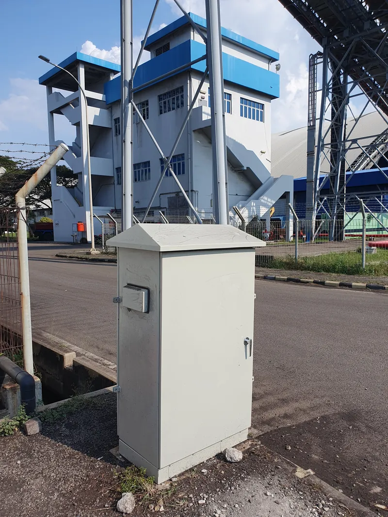 WIRACK outdoor panel enclosure installed at a power plant